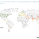 The WHO’s guidelines are based on the “annual mean of particulate matter with a diameter of less than 2.5 micrometres (PM2.5).” The upper limit for air pollution is 10 μg/m3; anything above that, represented as anything other than a green dot in the map above, doesn’t meet the WHO’s standards. (Image: WHO)